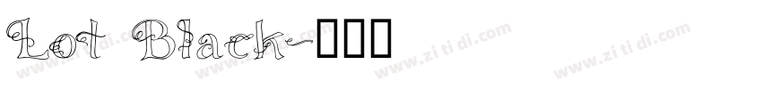 Lot Black字体转换